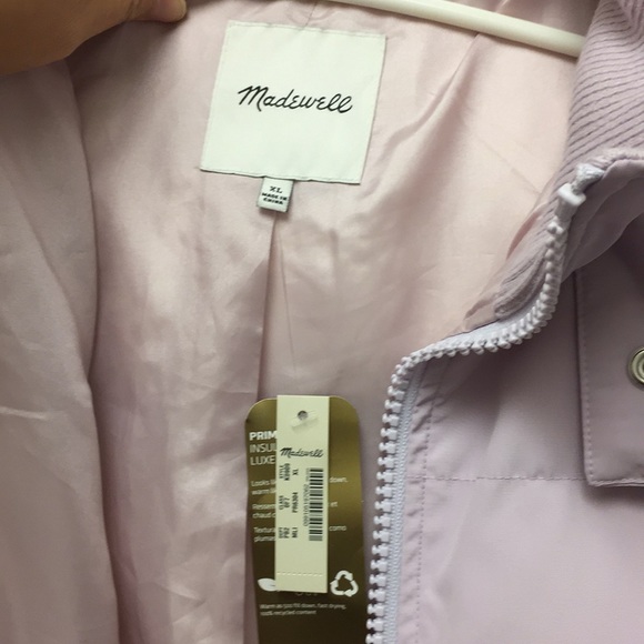 Brand New Madewell Lilac puffer jacket - Picture 3 of 6